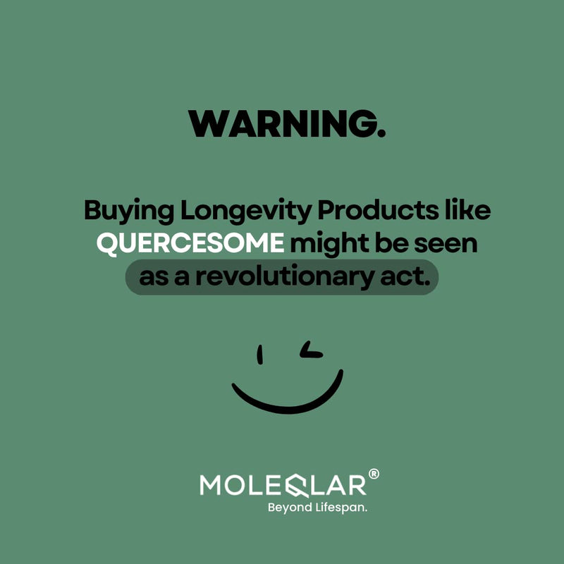 MoleQlar high-dose quercetin capsules - 60 capsules of premium quercetin C complex - 500 mg quercetin phospholipid per serving - 20x better bioavailability than powder - NewNest Australia