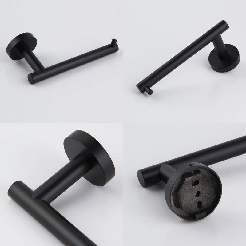 GERZ SUS 304 Stainless Steel Bathroom Toilet Paper Holder Matte Black Tissue Paper Roll Holder Wall Mount - NewNest Australia