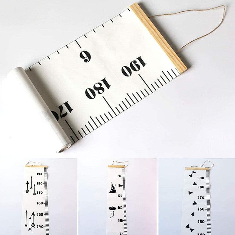 LEEQBCR 1 x Baby Growth Chart Canvas Wall Hanging Measuring Rulers for Kids Boys Girls Room Decoration Nursery Removable Height and Growth Chart Wall Height Chart Wall Ruler 7.9 x 79 inch - NewNest Australia