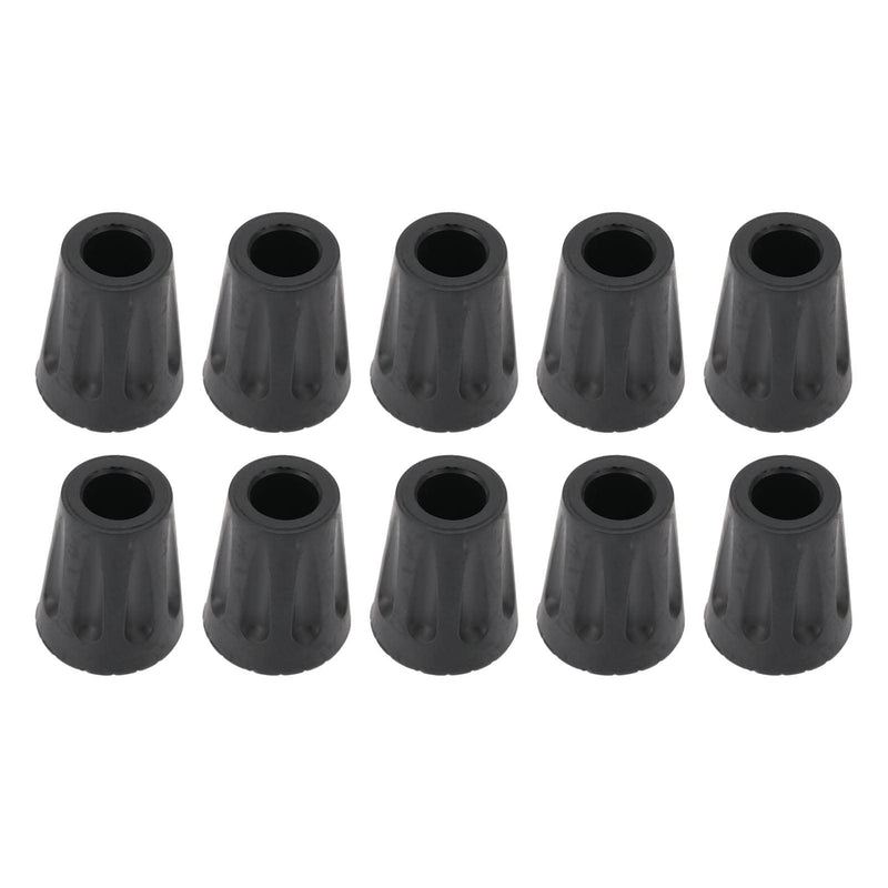 11mm Walking Stick Ferrules, 10pcs Walking Stick Foot Caps, Heavy Duty Hiking Pole Rubber Tips, Round Head Shock Absorbing Trekking Poles Caps Crutch Tips Walking Cane Tips Protectors - NewNest Australia