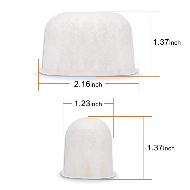 Geesta Premium 6-pack Water Filters For Replacement Breville BWF100 with Ion Exchange Resin inside, white, 12.09 x 6.22 x 2.6 inches (FBA_Geesta03) - NewNest Australia