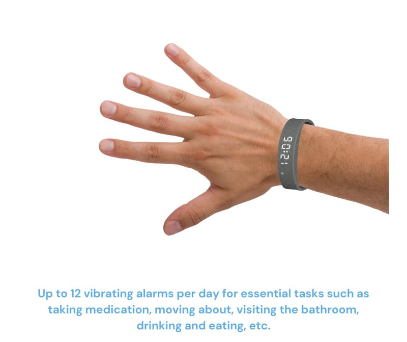 Pivotell Vibratime Vibration Reminder Clock - with up to 10 daily alarms - NewNest Australia
