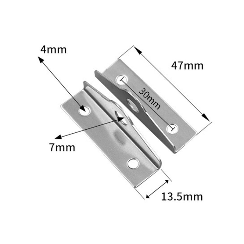 YES Time 304 Stainless Steel 90 Degree Angle Hasp Lock Padlock Eye, Set of 5 - NewNest Australia