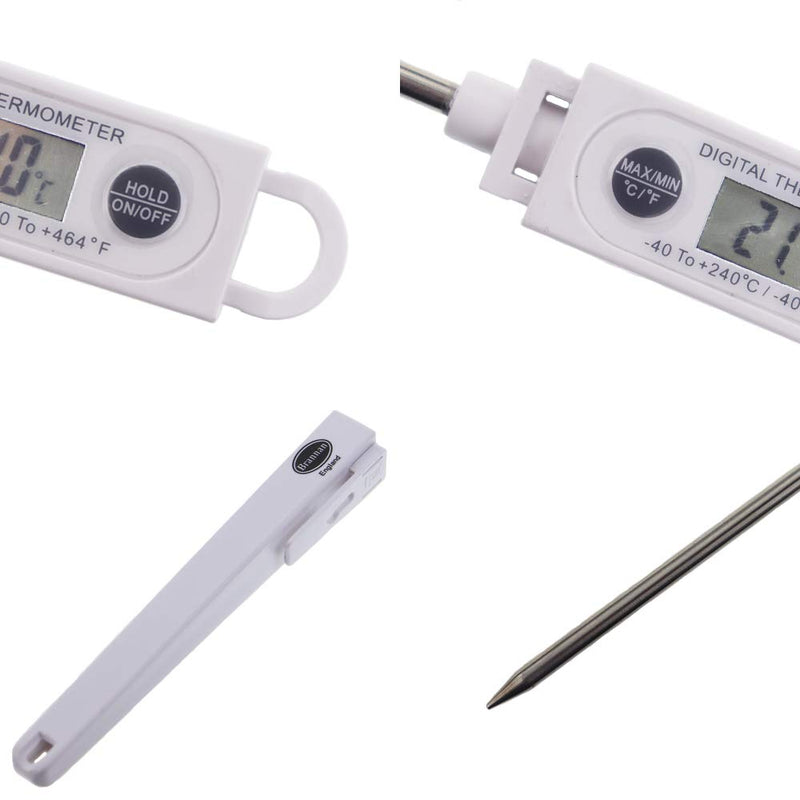 Brannan Instant Read Meat Thermometer Digital Probe - Waterproof Thermometer for Fast Temperature Monitoring - Ideal Temperature Probe for use as a Meat Thermometer - NewNest Australia