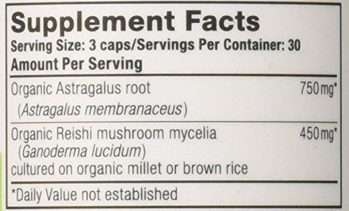 Oregon's Wild Harvest Astragalus Reishi Organic Herbal Supplement, 90 Count - NewNest Australia