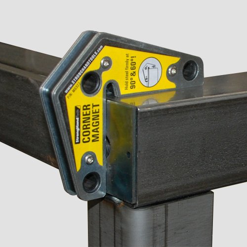 Strong Hand Tools - VAL-MST327 , Magnetic Corner Squares, (Twin Pack), 12°, 90° & 60° Angle Setting, Max Pull Force: 30 lbs, Low Profile, 3-1/4 x 3-3/4 x 5/8″, MST327 3.25-Inch x 3.75-Inch - NewNest Australia