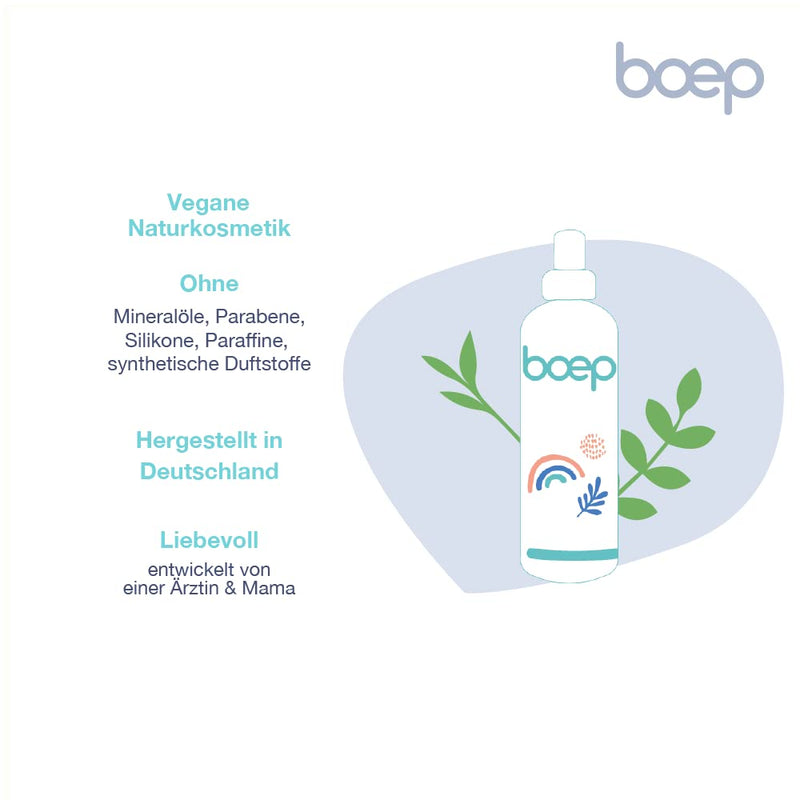 boep easy combing spray for children | Natural cosmetics combability spray without perfume | The Anti-Ziep Spray detangles children's tousled hair (150ml) Unscented - NewNest Australia