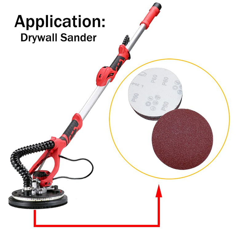 Adiyer [20 Pack] 7-inch 600 Grit Hook and Loop Sanding Discs Sandpaper, Aluminum Oxide Abrasive - NewNest Australia
