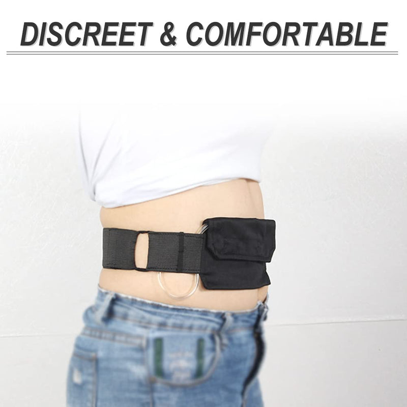 G-Tube Belt Feeding Tube Peg PD Cotton Covers Peritoneal Dialysis Catheter Supplies Abdominal Holder Accessories Adjustable for Secure Gastrostomy Line Women Men Black Medium(27-39 inch) Medium (Pack of 1) - NewNest Australia