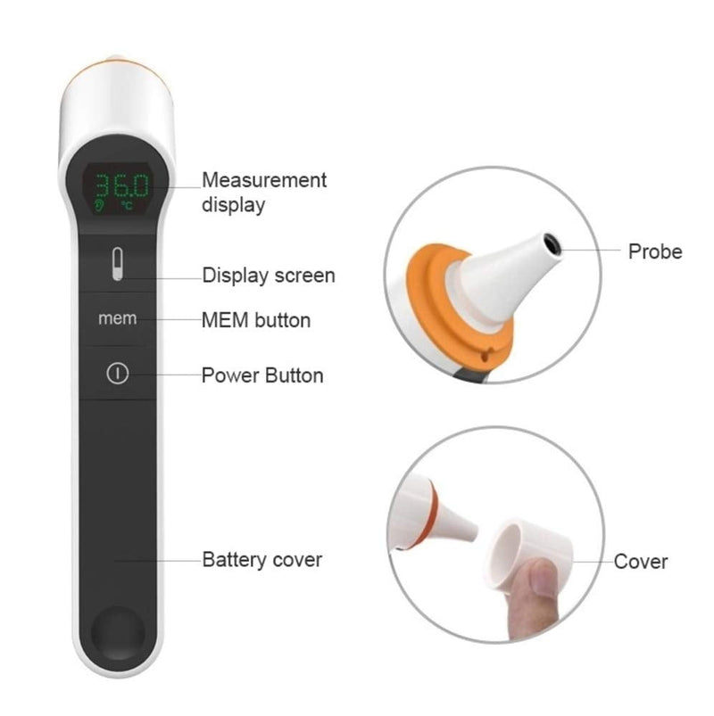 Kinetik Wellbeing Ear and Non-Contact Thermometer – Used by the NHS – Which? Best Buy 2021 & Inner Ear Thermometer Probe Covers (Pack of 20) – Used by the NHS + Probe Covers - NewNest Australia