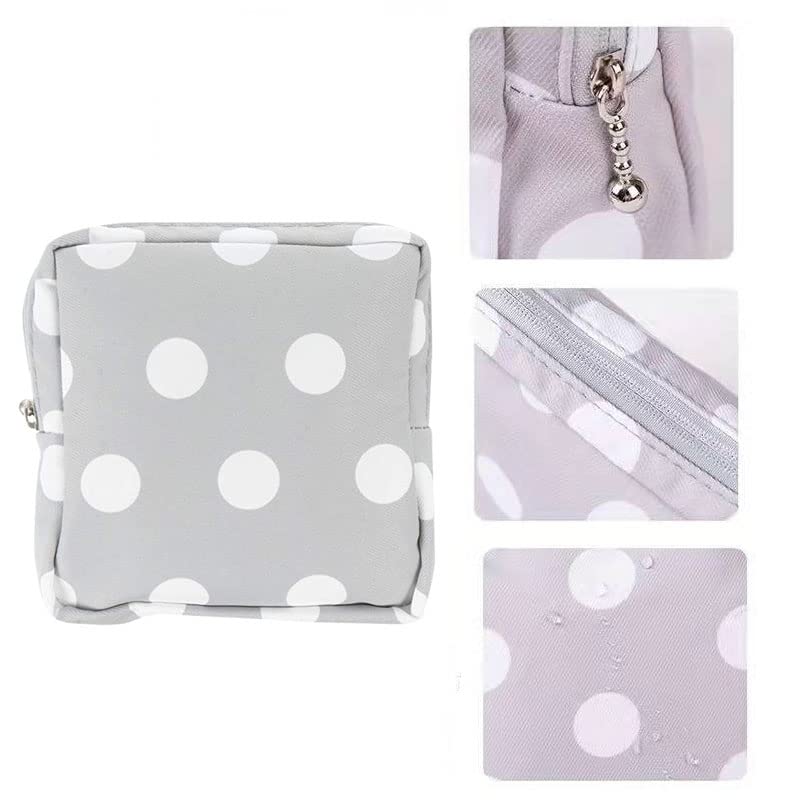 2 Pack Sanitary Napkin Storage Bag Portable Period Bags Cotton Cloth Portable Sanitary Napkin Pads Storage Bags Tampon Storage Bag for Teen Girls Women Ladies - NewNest Australia