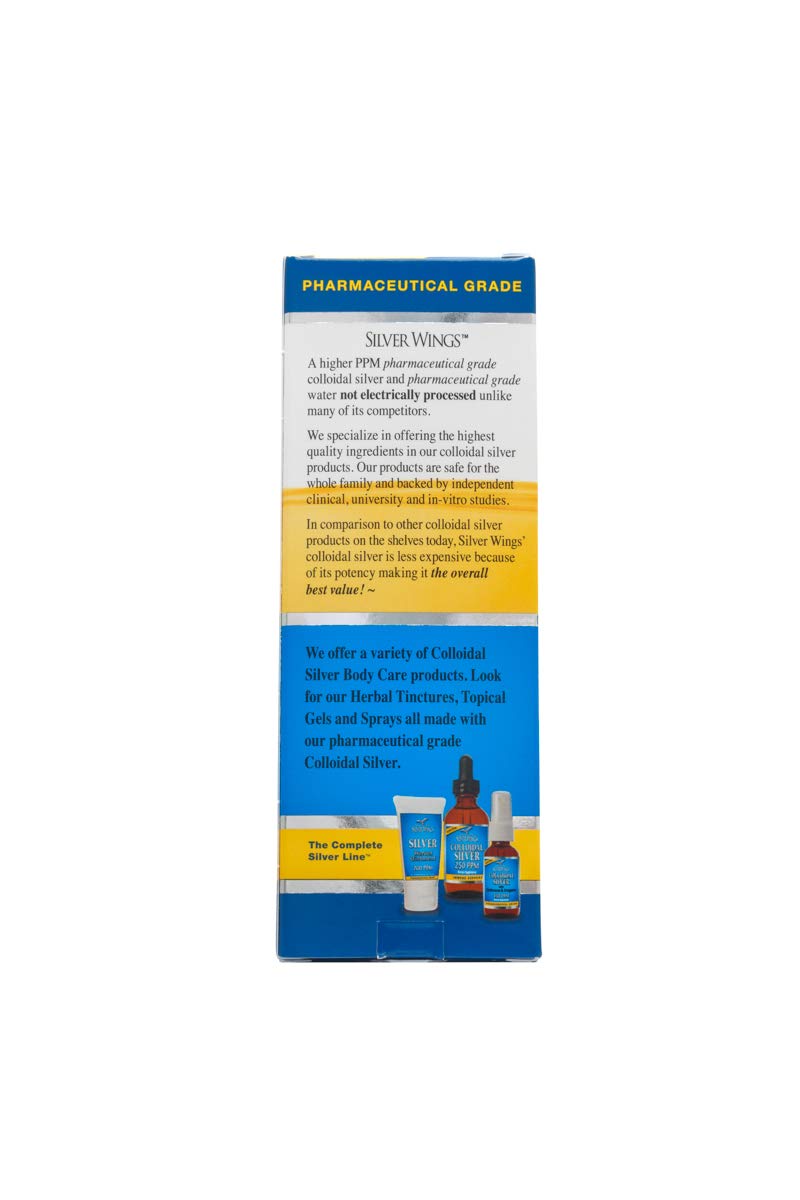 Natural Path Silver Wings Dietary Mineral Supplement, Colloidal Silver, 250 PPM, 4 Fl Oz - NewNest Australia