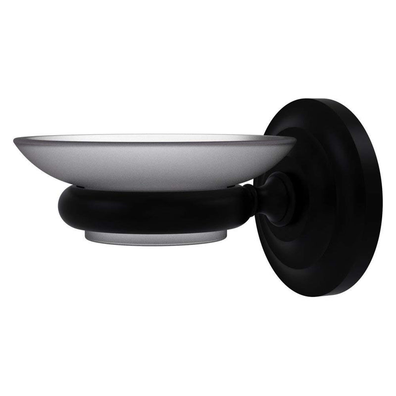 Allied Brass PQN-62 Prestige Que New Collection Wall Mounted Soap Dish, Matte Black - NewNest Australia