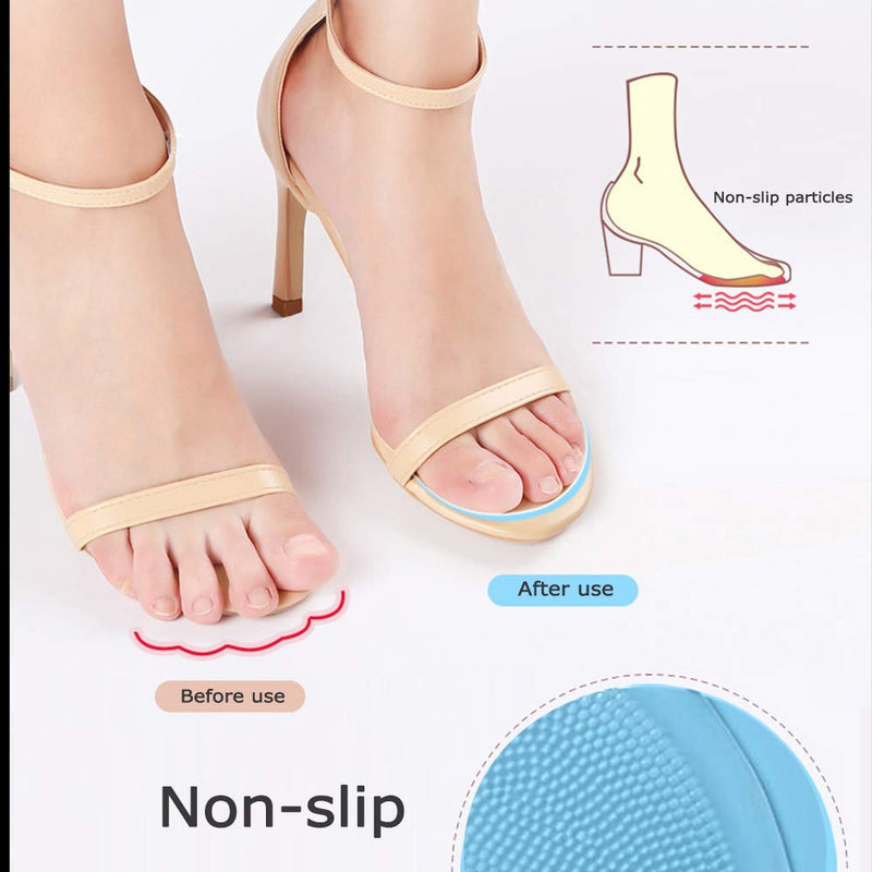 Gel Insoles for Women (4 Pieces), Rapid Pain Relief Ball of Foot Cushions Forefoot Shoe Cushions Party Shoes High Heel Gel Pads, Rapid Pain Relief 2 Pairs - NewNest Australia