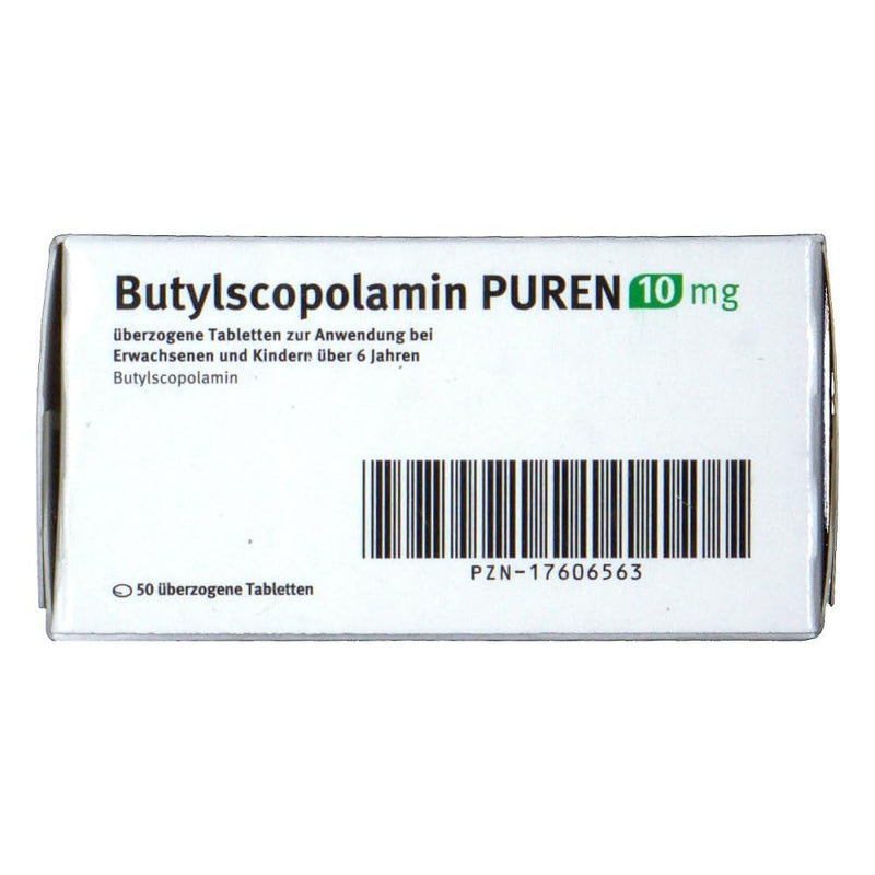 BUTYLSCOPOLAMIN PUREN 10 mg coated tab. 50 pcs - NewNest Australia