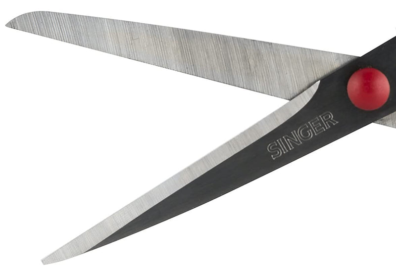 SINGER Fabric Scissors with Comfort Grip, 1-pack, Red & White - NewNest Australia