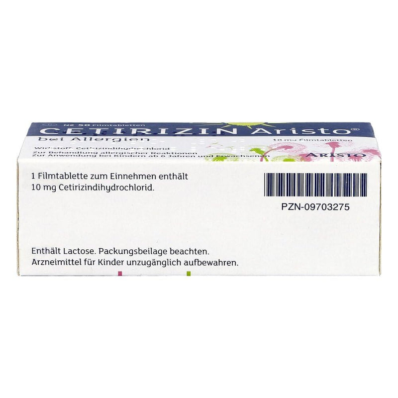CETIRIZINE Aristo for allergies 10 mg film-coated tablets 50 pcs - NewNest Australia