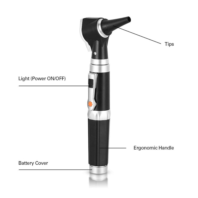 Bysameyee Mini Otoscope Magnification Diagnostic Otoscope With Led Light Direct Light Instrument For Healthy Ears For Doctors Nurses Adults Kids Baby Older Pets Animals - NewNest Australia