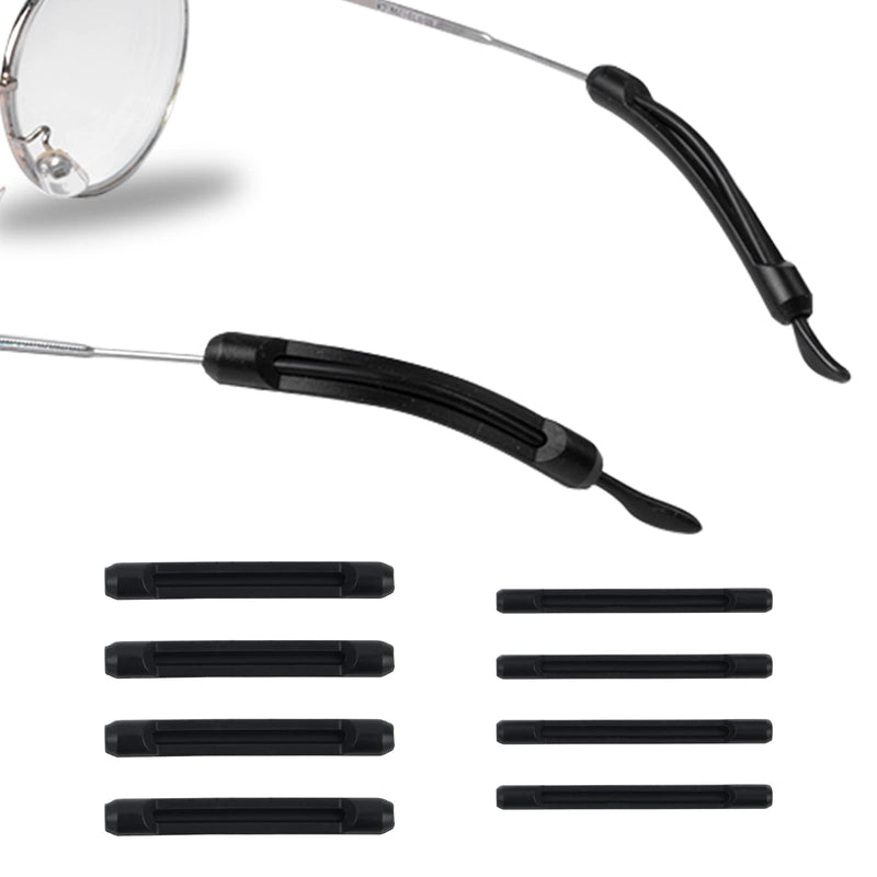 Kysun 16 Pairs Of Glasses Non-Slip, Glasses Non-Slip Holder, Silicone Non-Slip Glasses Holder, Glasses Non-Slip Temple Ends, Glasses Non-Slip Ring, Non-Slip Reading Glasses Accessories, Black, Bronze, 32 Lang - NewNest Australia