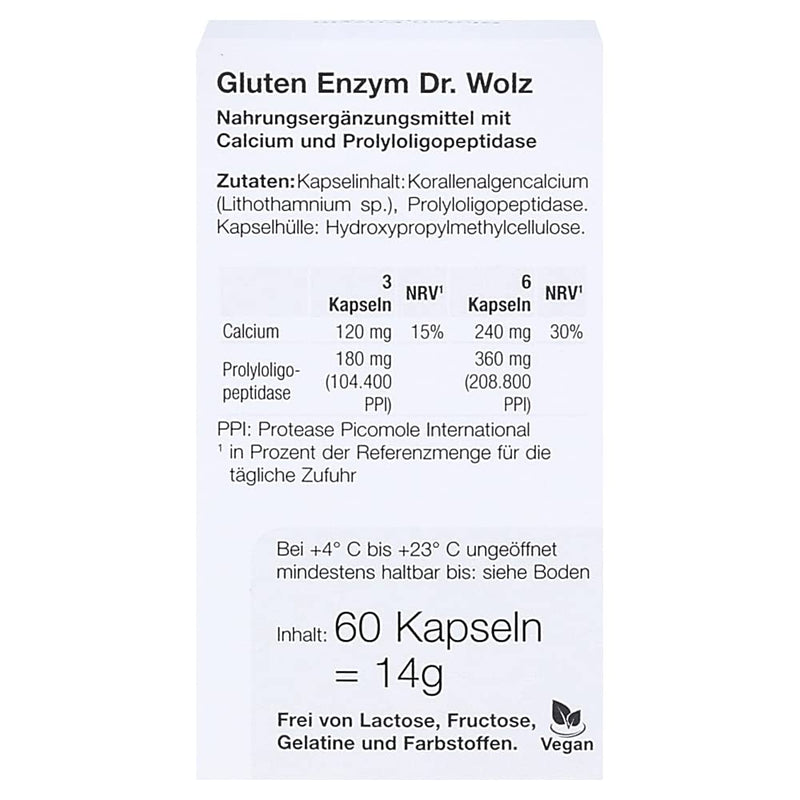 Gluten Enzyme Dr. Wolz | helps break down gluten | with gluten-breaking ...