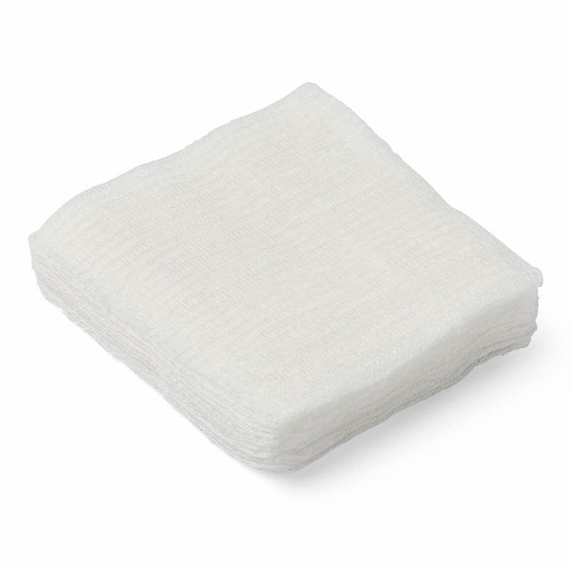 Medline Sterile Woven Cotton Gauze Sponges, 12-Ply, 4 x 4 Inch, Packaged in Rigid Tray, One Tray of 10 Sponges - NewNest Australia