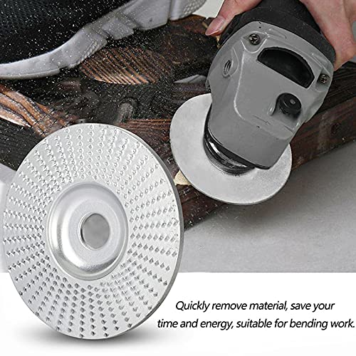 Acxico 2Pcs 100mm & 3.3'' Carbide Wood Sanding Carving Shaping Disc for Angle Grinder Grinding Wheel - NewNest Australia