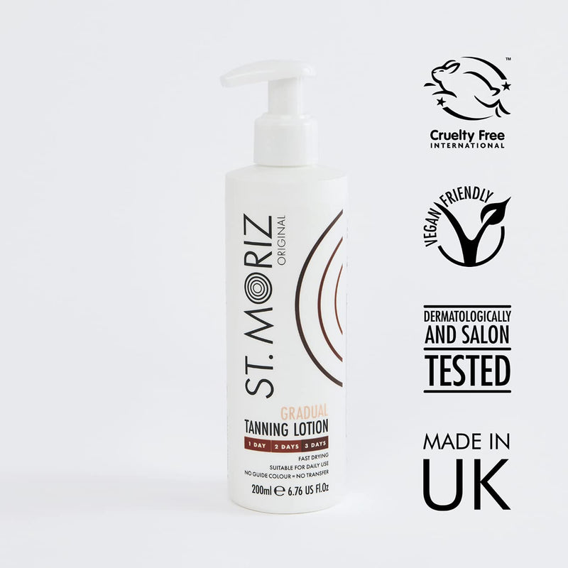 Gradual Tanning Lotion by St Moriz with Pump Action Top, 200 ml - NewNest Australia