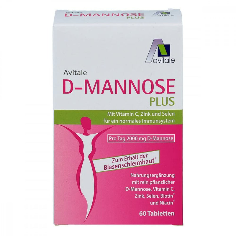 D-Mannose Plus 2000 mg tablets with vitamins and minerals 60 pieces - NewNest Australia