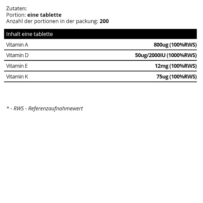 Sowelo Vitamin Adek - 200 Tablets I Anti-Inflammatory And Anti-Seborrheic Properties I Supports Natural Immunity I No Unwanted Additives 200 Pieces (Pack Of 1) - NewNest Australia
