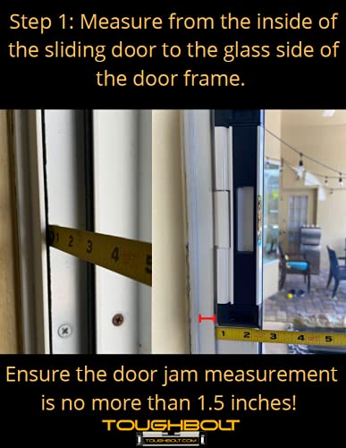 TOUGHBOLT Ultimate Sliding Glass Door Lock - Child Safety Lock - Child Proofing for Sliding Door - Double-DEADBOLT - Exterior Warning Sticker Included – Tools Required to Install - NewNest Australia