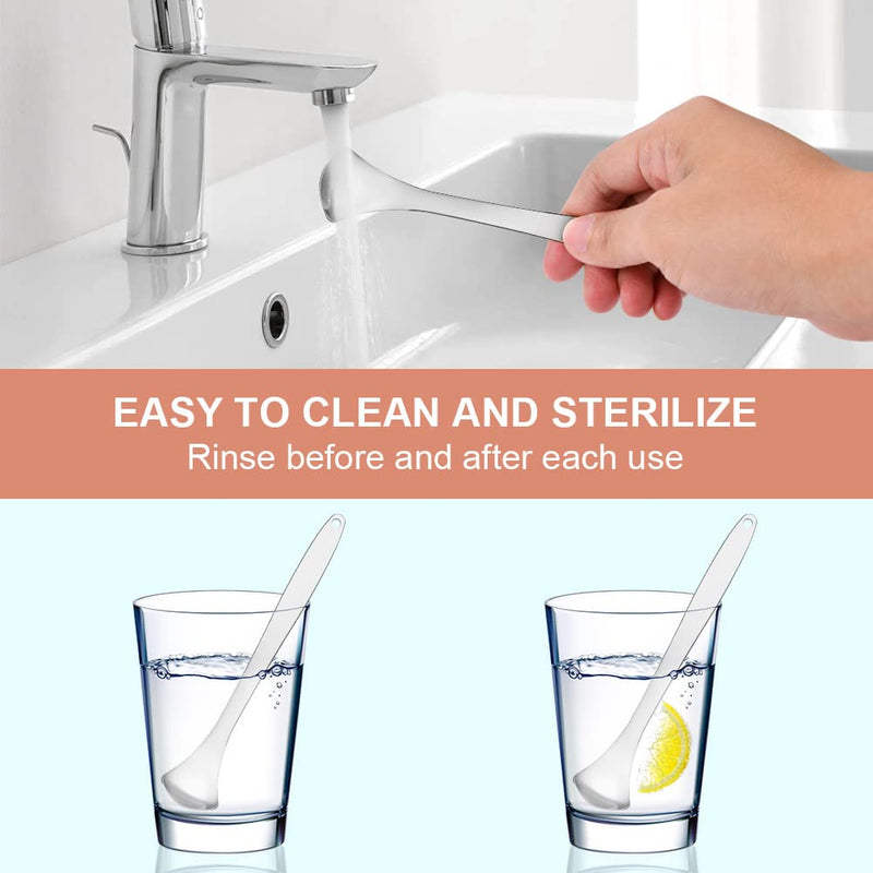 Acwoo Tongue Cleaner, 3 Pieces Tongue Scraper Stainless Steel Set, Silver Tounge Crapper For Adults Oral Care, Tongue Scraper Against Bad Breath Tongue Brush Heals Bad Breath (U-Shape+Open+Spoon) - NewNest Australia