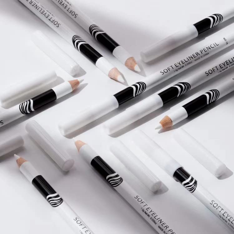 White Eyeliner Pencil, NACGUO Professional Waterproof, Long-Lasting Eyeliners Makeup Pencils - Soft Strokes, Easy Glide - Multipurpose Makeup Tool, Works as Eyeshadow, Highlighter, or Lip Liner - NewNest Australia