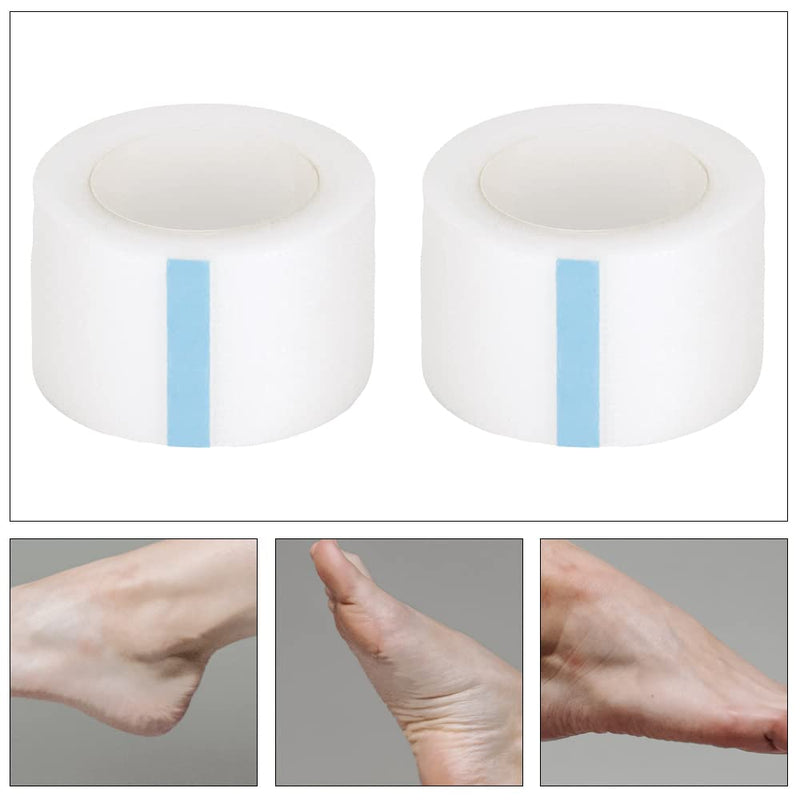 2 Rolls Moisture Heel Stickers Heel Sticker Tape, Invisible Adhesive Foot Anti Wear Tape Breathable Cushion Blister Guard Patch to Prevention Blister and Chafing Cushion Protection(2*5m) - NewNest Australia
