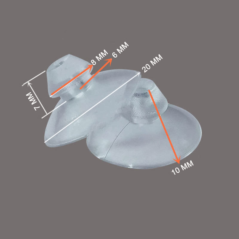 BOYIDEW Anti-Collision Suction Cups Glass Top Table Suction Cups Mini Sucker Hanger Pads 20mm 10Pcs - NewNest Australia