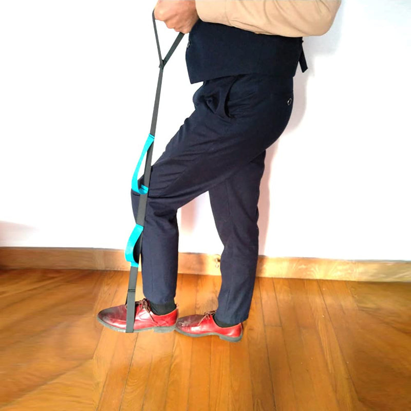 Alnicov 2Pcs Multi-Loop Leg Lifter Strap (41 Inches) - Rigid for Getting in and Out of BedCouchCar and Wheelchair - Hip and Knee Surgery Recovery Kit with Hand Grips - NewNest Australia