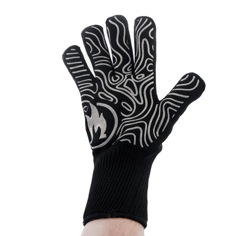 Solo Stove High Heat Gloves, Grill/BBQ Gloves, Oven Mitts, Heat-Resistant up to 450°F, Non-Slip, Black, One Size - NewNest Australia