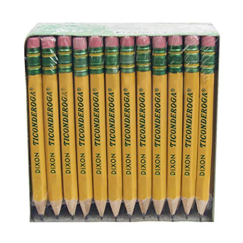 Ticonderoga Golf Pencils with Erasers, 2 HB Lead, Yellow, Pack of 72 - NewNest Australia