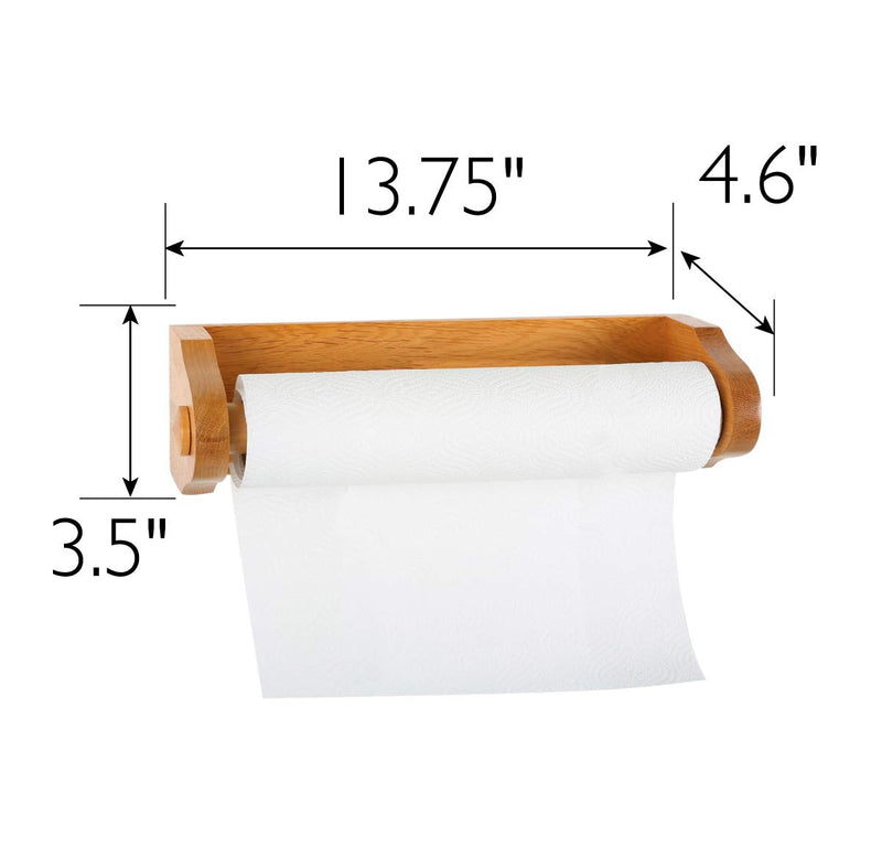NewNest Australia - Design House 561233 Dalton Paper Towel Holder with Concealed Screws, Honey Oak, One Size 