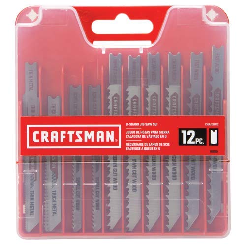 CRAFTSMAN Jigsaw Blades, U-Shank Set, 12-Piece (CMAJ2SET12) - NewNest Australia