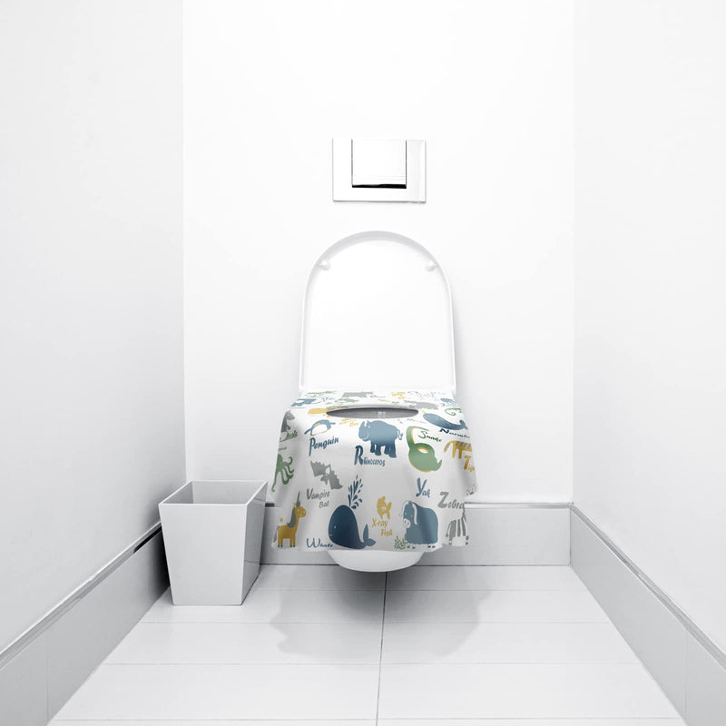 Toilet Seat Covers Disposable, 20 Pcs Extra Large Waterproof Toilet Cover for Toddlers Adults, Portable Individually Wrapped Travel Essentials for Kids Potty Training, Public Restrooms, Road Trip - NewNest Australia