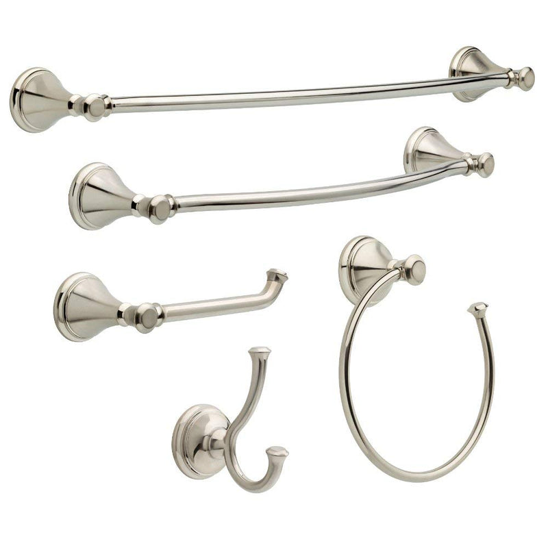 DELTA 79750-SS Cassidy Toilet Paper Holder, 3.63 x 8.38 x 3.63 Inches, Brilliance Stainless Steel - NewNest Australia