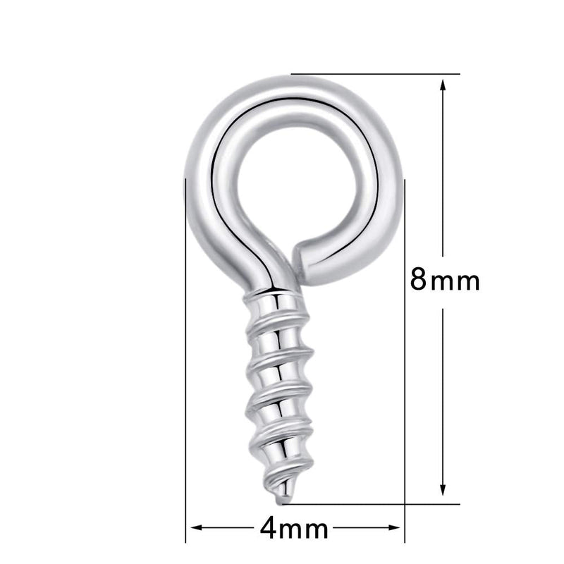 BEADIA Small Screw Eye Pins 4mmx8mm for Jewelry Making Handmade DIY (6 Colors 600pcs) Mixed - NewNest Australia