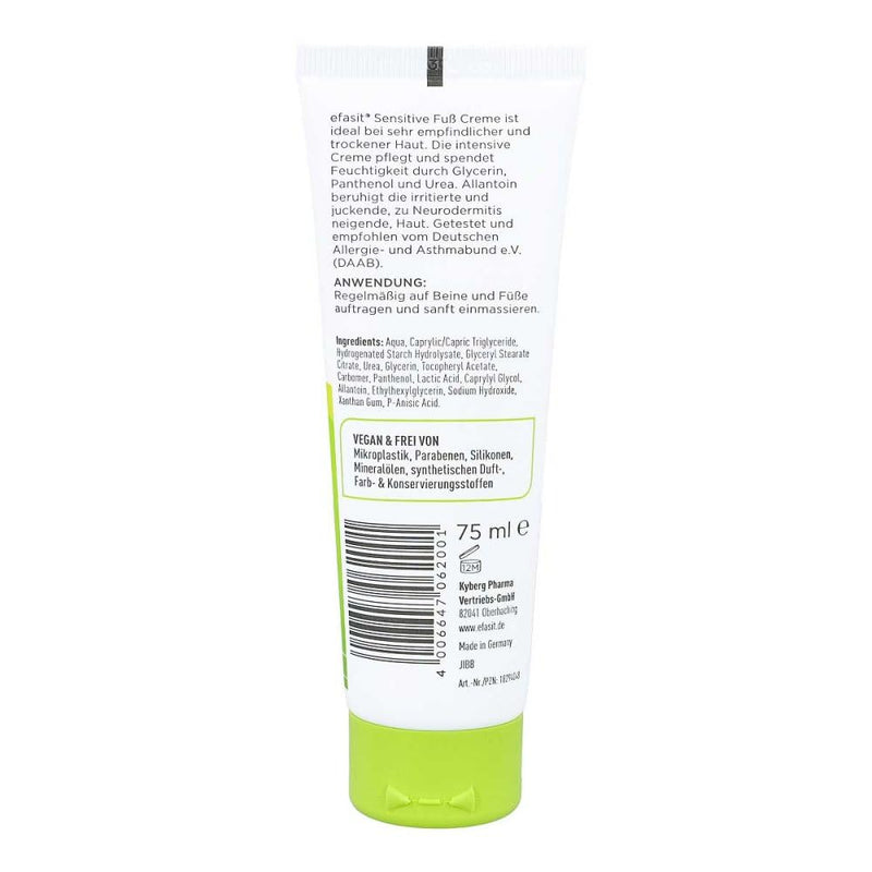 EFASIT Sensitive foot cream 75 ml - NewNest Australia