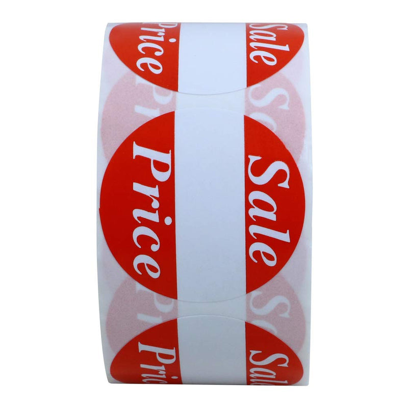 Hybsk Red"Sale Price" Labels, Discount Stickers 1.5 Inch Total 500 Labels Per Roll (1.5" Sale Price) 1.5" Sale Price - NewNest Australia