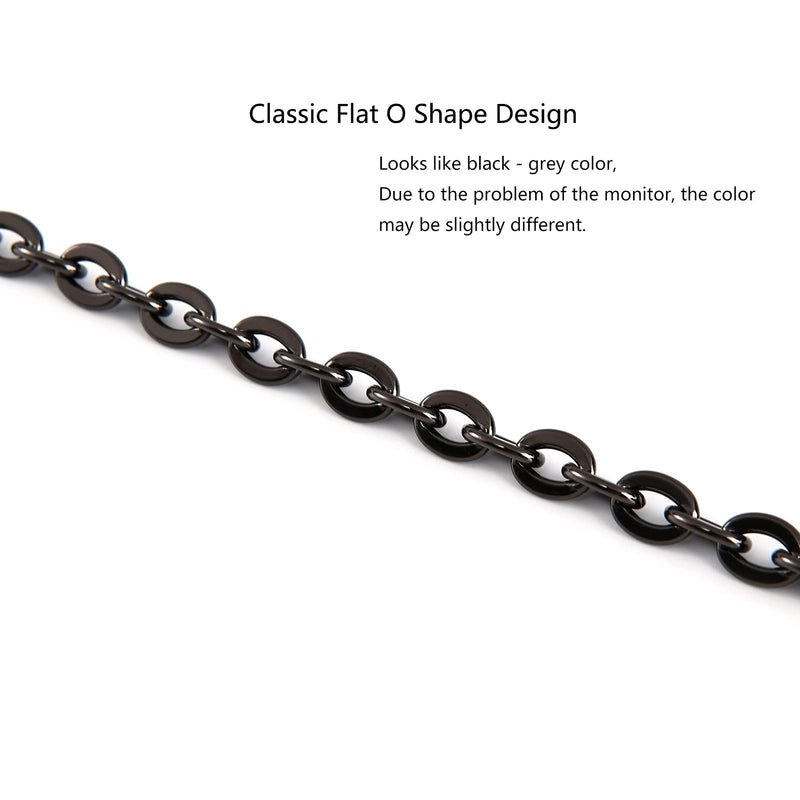 Mini Copper Purse Chain Shoulder Crossbody Strap Bag Accessories Charm Decoration (Black, 13'') Black 13'' - NewNest Australia