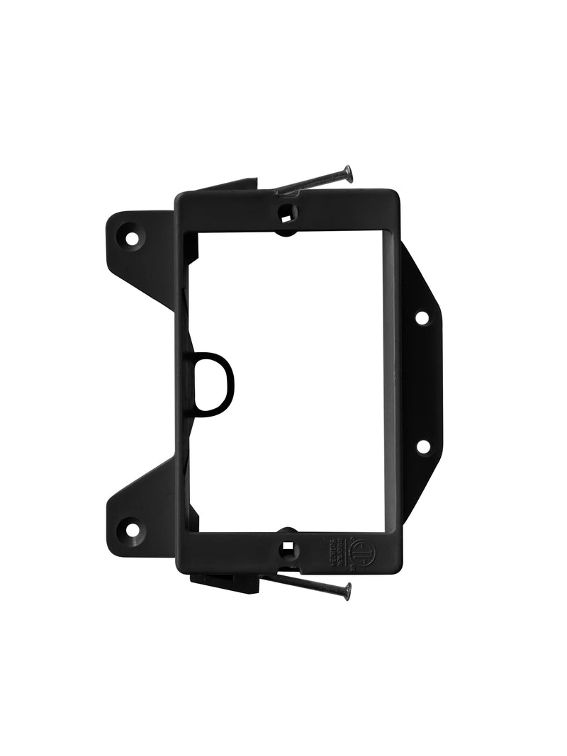 BestMounts - Low Voltage Nail-ON Mounting Bracket 1 Gang Multipurpose New Construction – (10 Pack, Black) - NewNest Australia