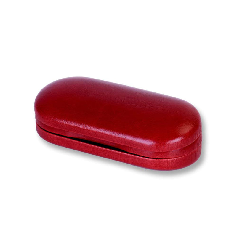 Glasses case and contact lens case 2-in-1 double-sided with mirror portable for home and travel red - NewNest Australia