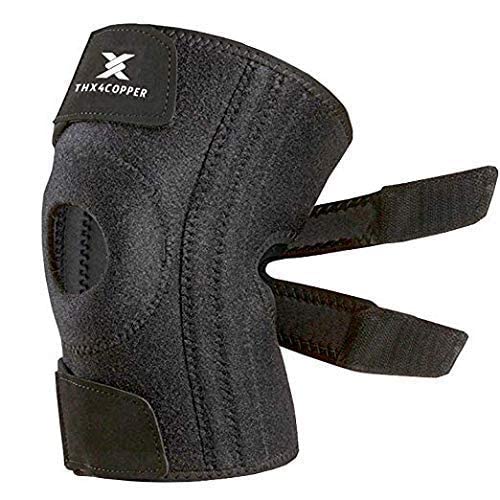 Thx4COPPER Knee Brace Support, Open Patella Side Stabilizers – for Meniscus Injuries, Swollen ACL, Tendonitis, Arthritis, Joint Pain Relief with Adjustable Compression Wrap,XXL XXL - NewNest Australia
