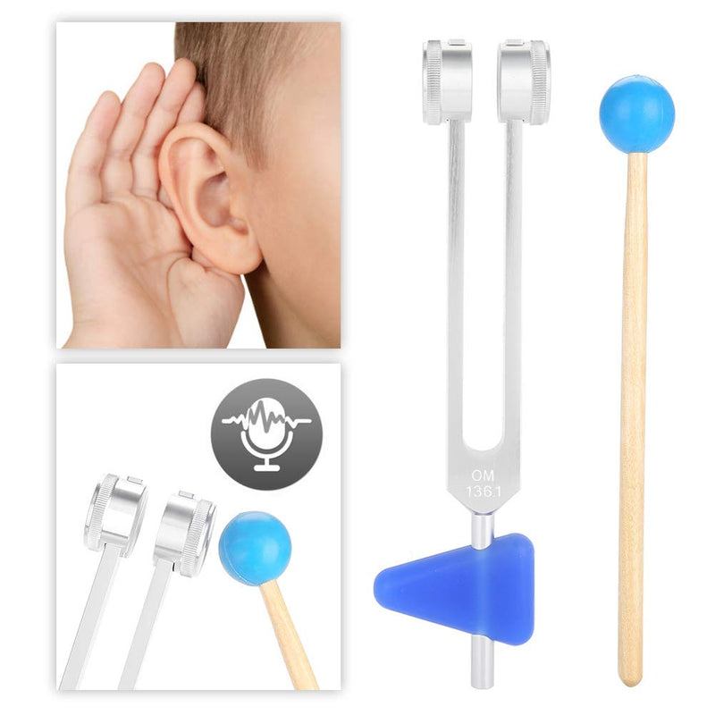 Aluminum Medical Tuning Fork 136.1Hz Hammer Ball Medical Instruments Therapy Sound Vibration Therapy Tool Kit OM136.1HZ - NewNest Australia