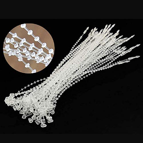 5 Inch Beaded Adjustable Loop Tie Fasteners, 1000 Pcs- Natural - NewNest Australia